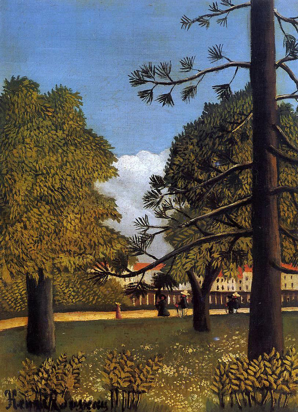  Henri Rousseau View of Parc de Montsouris - Canvas Art Print