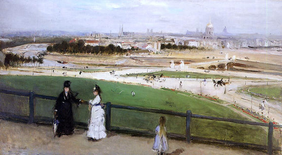  Berthe Morisot View of Paris from the Trocadero Heights - Canvas Art Print