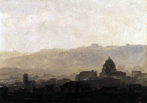  Pierre-Henri De Valenciennes View of Rome in the Morning - Canvas Art Print