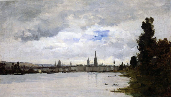  Charles Lapostolet View of Rouen - Canvas Art Print