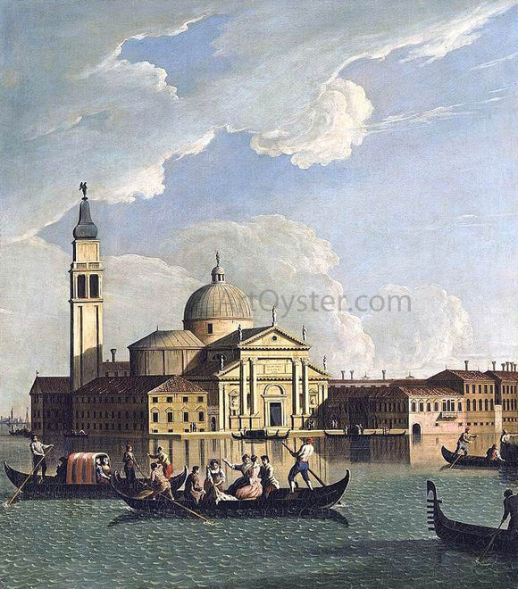  Johan Richter View of San Giorgio Maggiore, Venice - Canvas Art Print