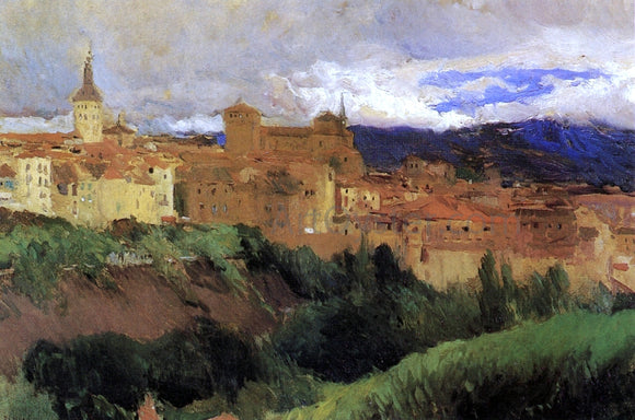  Joaquin Sorolla Y Bastida View of Segovia - Canvas Art Print