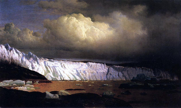  William Bradford View of Sermitsialik Glacier - Canvas Art Print
