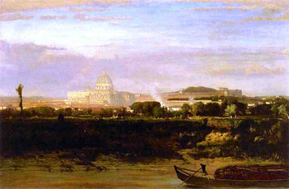  George Inness View of St. Peter's, Rome - Canvas Art Print