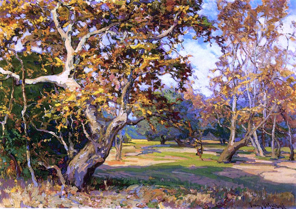  Franz Bischoff View of the Arroyo Seco from the Artist's Studio - Canvas Art Print