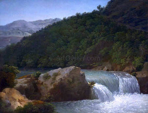  Jean-Joseph-Xavier Bidauld View of the Cascade of the Gorge near Allevard - Canvas Art Print