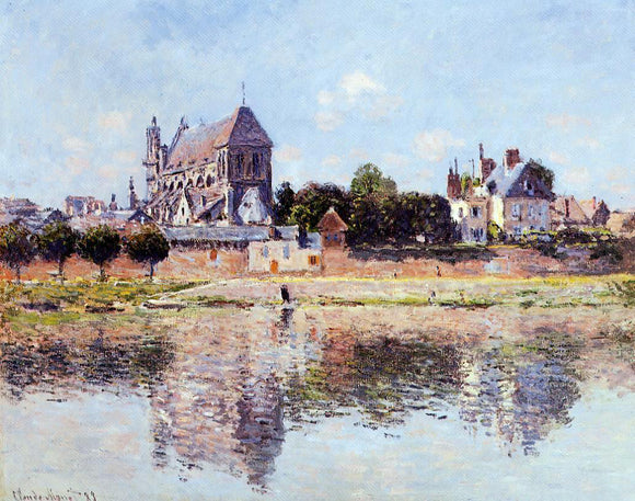  Claude Oscar Monet View of the Church at Vernon - Canvas Art Print