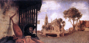  Carel Fabritius View of the City of Delft - Canvas Art Print