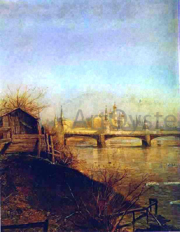  Alexei Kondratevich Savrasov View of the Moscow Kremlin, Spring - Canvas Art Print
