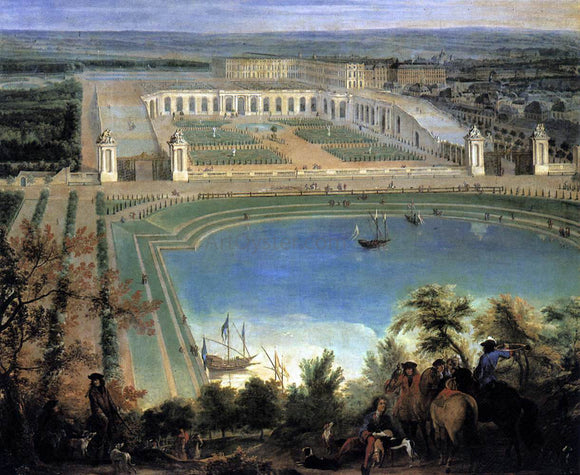  Jean-Baptiste Martin View of the Orangerie (detail) - Canvas Art Print