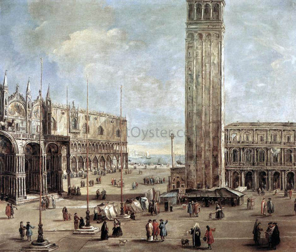  Antonio Stom A View of the Piazza San Marco from the Procuratie Vecchie - Canvas Art Print