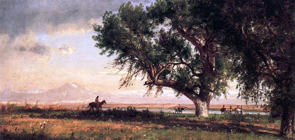  Thomas Worthington Whittredge View of the Platte River - Canvas Art Print