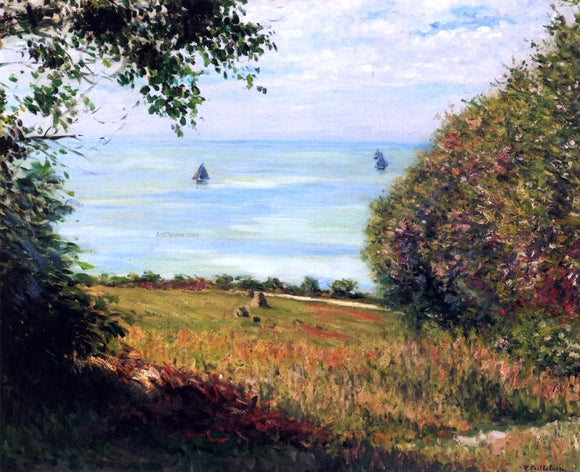  Gustave Caillebotte View of the Sea from Villerville (also known as Sea Scape) - Canvas Art Print