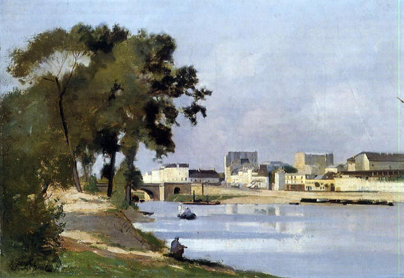  Stanislas Lepine View of the Seine - Canvas Art Print