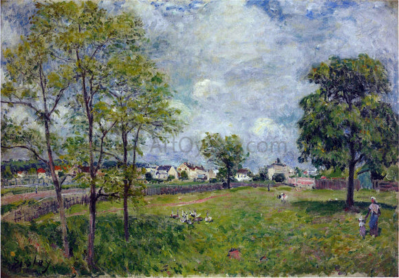  Alfred Sisley View of the Village - Canvas Art Print