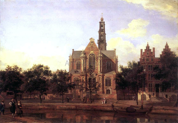  Jan Van der Heyden View of the Westerkerk, Amsterdam - Canvas Art Print