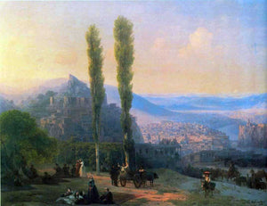  Ivan Constantinovich Aivazovsky View of Tiflis - Canvas Art Print