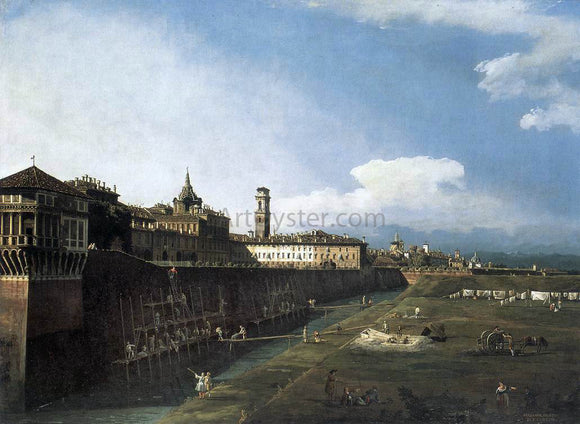  Bernardo Bellotto View of Turin near the Royal Palace - Canvas Art Print