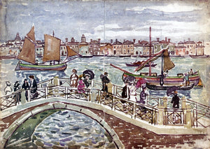  Maurice Prendergast View of Venice (also known as Giudecca from The Zattere) - Canvas Art Print