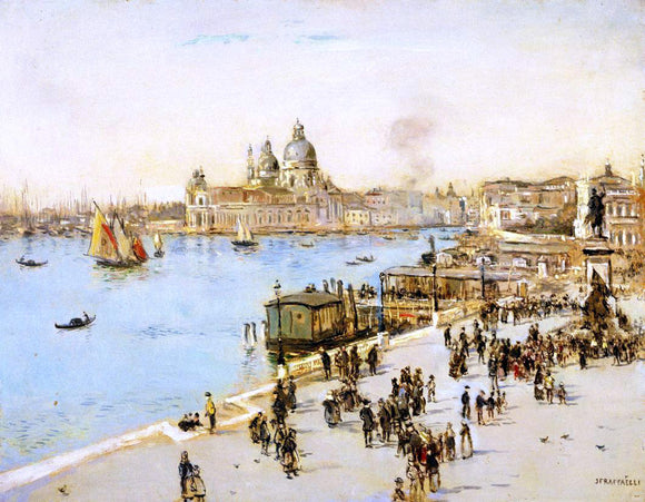  Jean-Francois Raffaelli View of Venice - Canvas Art Print