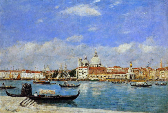  Eugene-Louis Boudin A View of Venice - Canvas Art Print