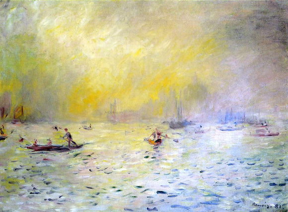  Pierre Auguste Renoir View of Venice, Fog - Canvas Art Print