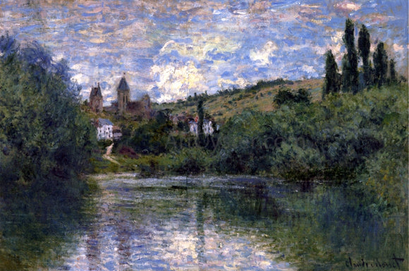  Claude Oscar Monet View of Vetheuil - Canvas Art Print