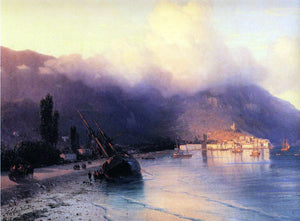  Ivan Constantinovich Aivazovsky View of Yalta (detail) - Canvas Art Print