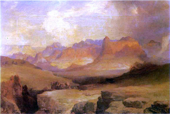  Thomas Moran View of Yosemite - Canvas Art Print