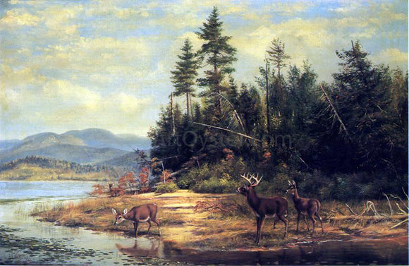  Arthur Fitzwilliam Tait View on Long Lake - Canvas Art Print