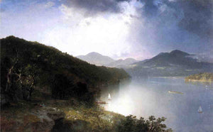 John Frederick Kensett View on the Hudson - Canvas Art Print