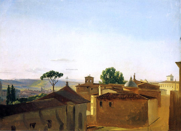  Simon Denis View on the Quirinal Hill, Rome - Canvas Art Print
