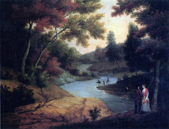  James Peale View on the Wissahickon - Canvas Art Print