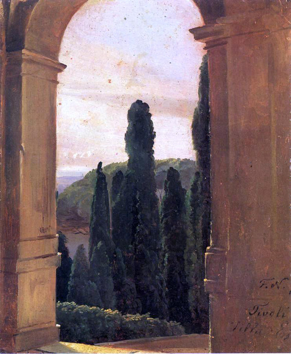  Friedrich Nerly Villa d'Este - Canvas Art Print