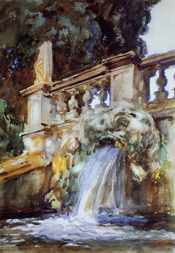  John Singer Sargent Villa Torlonia, Frascati - Canvas Art Print