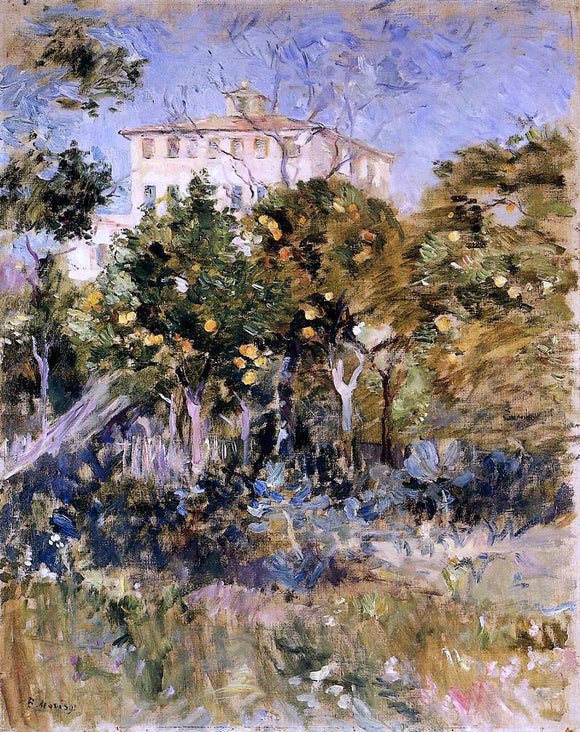  Berthe Morisot Villa with Orange Trees, Nice - Canvas Art Print