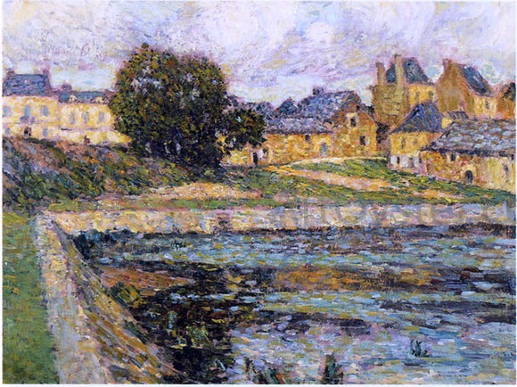  Henri Le Sidaner Village at Bellay - Canvas Art Print