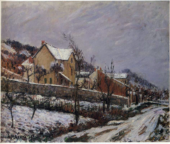  Gustave Loiseau Village in Snow - Canvas Art Print