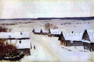  Isaac Ilich Levitan Village in Winter - Canvas Art Print