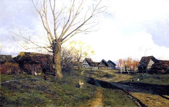  Isaac Ilich Levitan Village Savvinskaya near Zvenigorod - Canvas Art Print