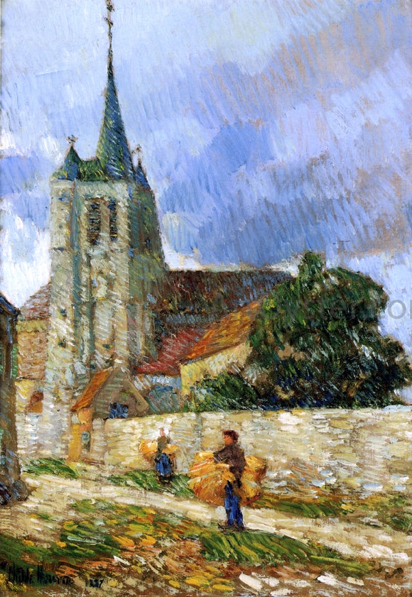  Frederick Childe Hassam Village Scene, Breton - Canvas Art Print