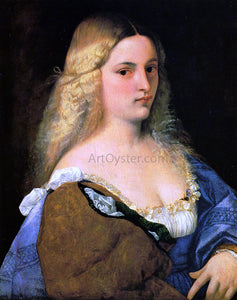 Titian Violante (also known as La Bella Gatta) - Canvas Art Print