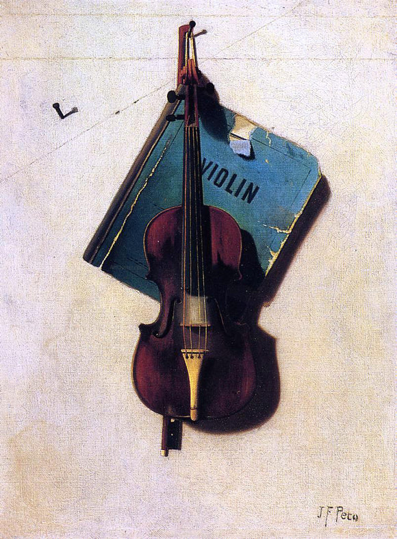  John Frederick Peto Violin - Canvas Art Print