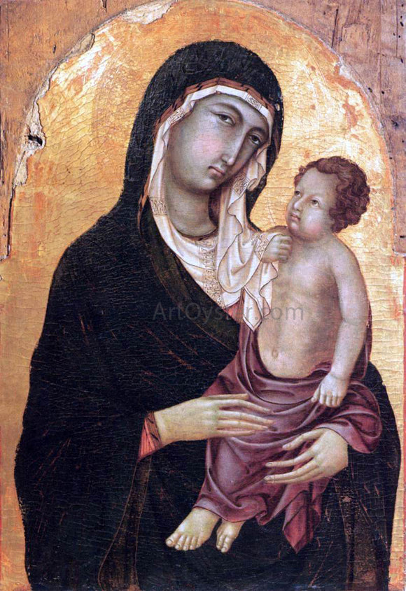  Ugolino Di Nerio Virgin and Child - Canvas Art Print