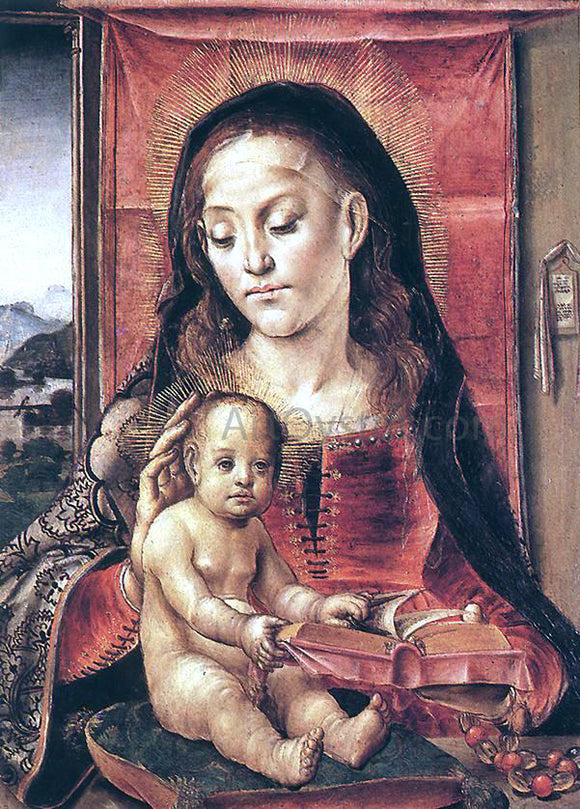  Pedro Berruguete Virgin and Child - Canvas Art Print