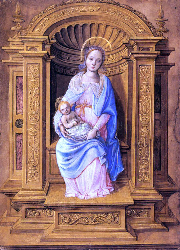  Jean Poyer Virgin and Child - Canvas Art Print