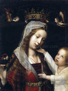  Jan Provost Virgin and Child - Canvas Art Print