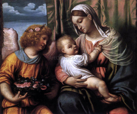  Moretto Da Brescia Virgin and Child - Canvas Art Print
