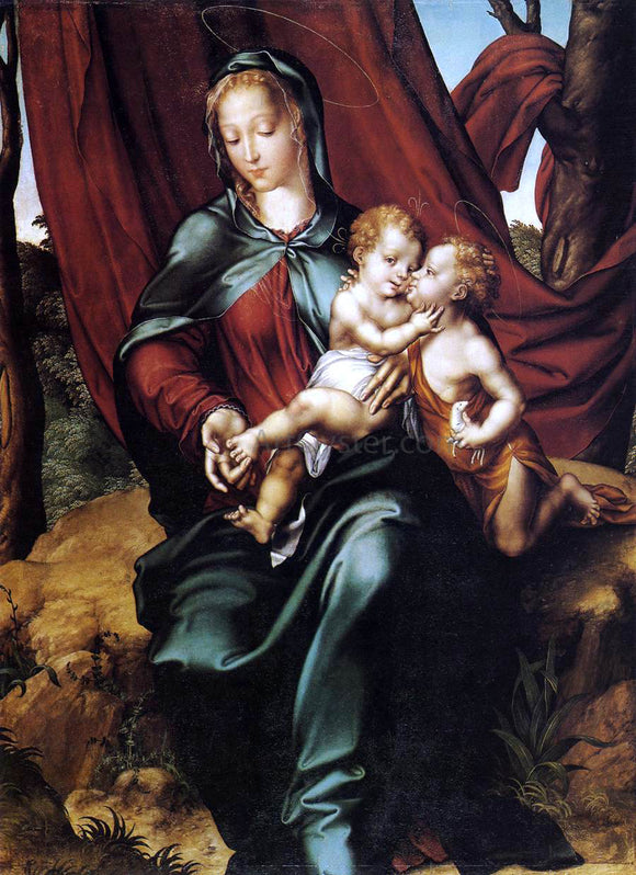  Luis De Morales Virgin and Child with the Infant St John the Baptist - Canvas Art Print
