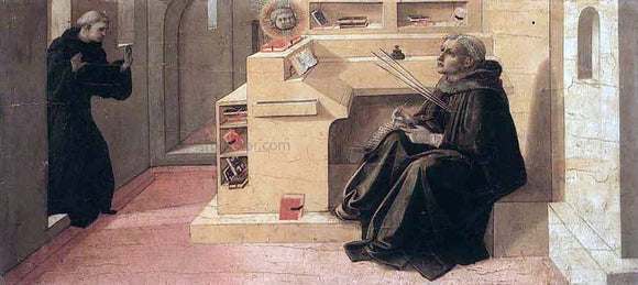  Fra Filippo Lippi Vision of St Augustine - Canvas Art Print